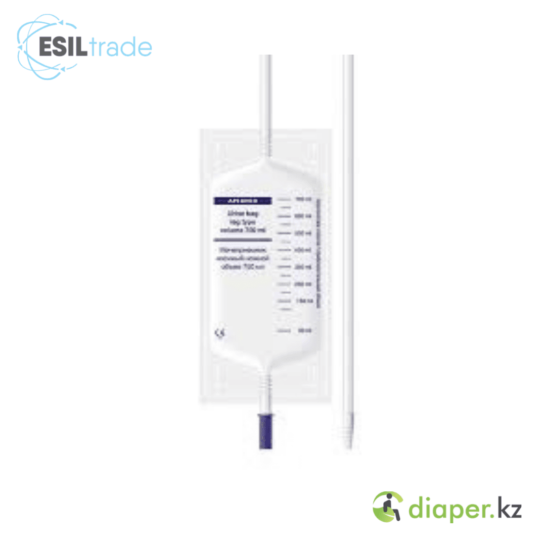 Мочеприемник Apexmed 750 мл длина трубки 50см, с выдвижным краном