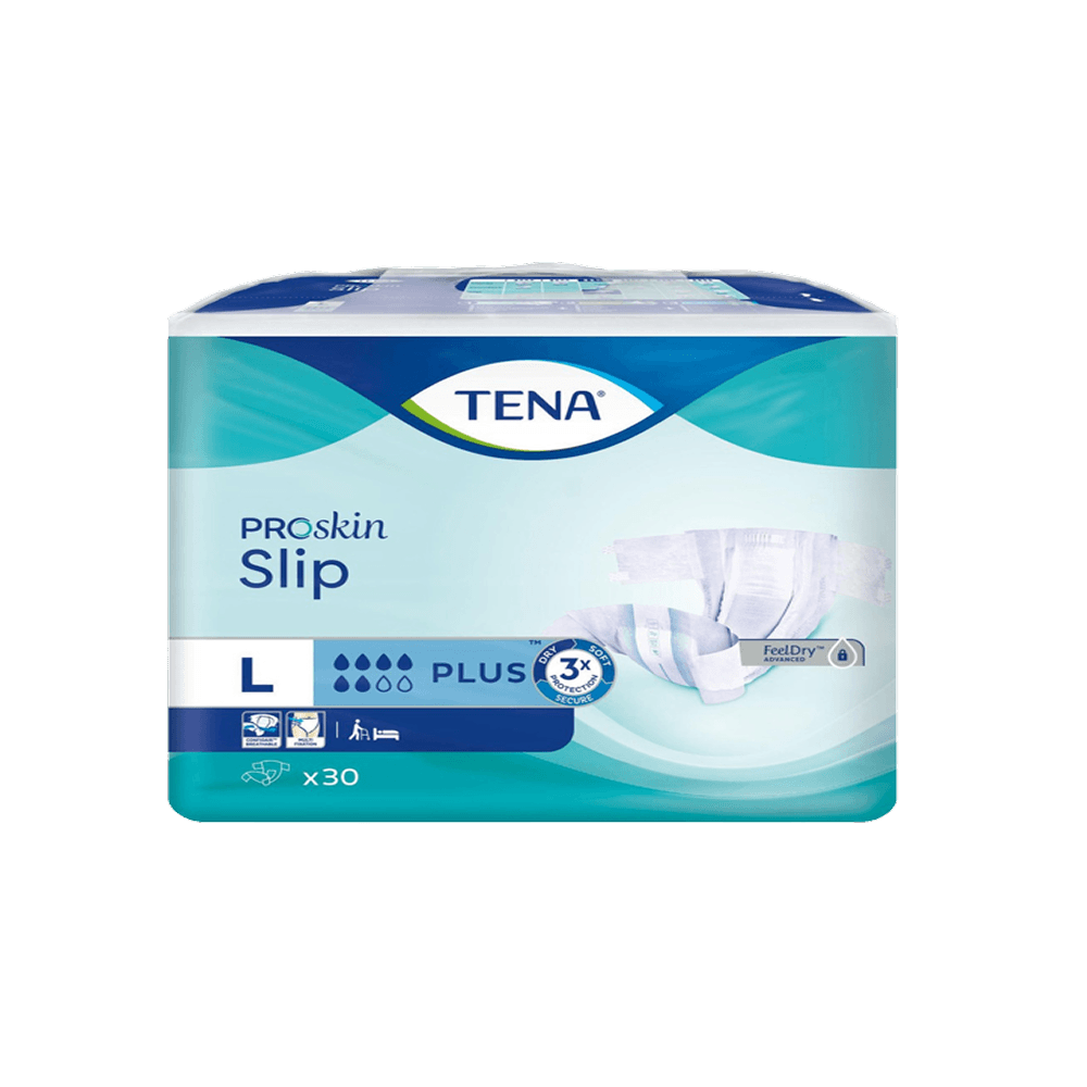 Подгузники для взрослых ТЕNА Slip Plus Proskin L дыш. 100-150 см, 30шт
