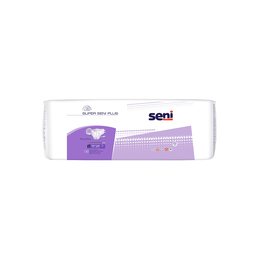 Подгузники для взрослых Super Seni Plus Large 100-150 см, 30 шт