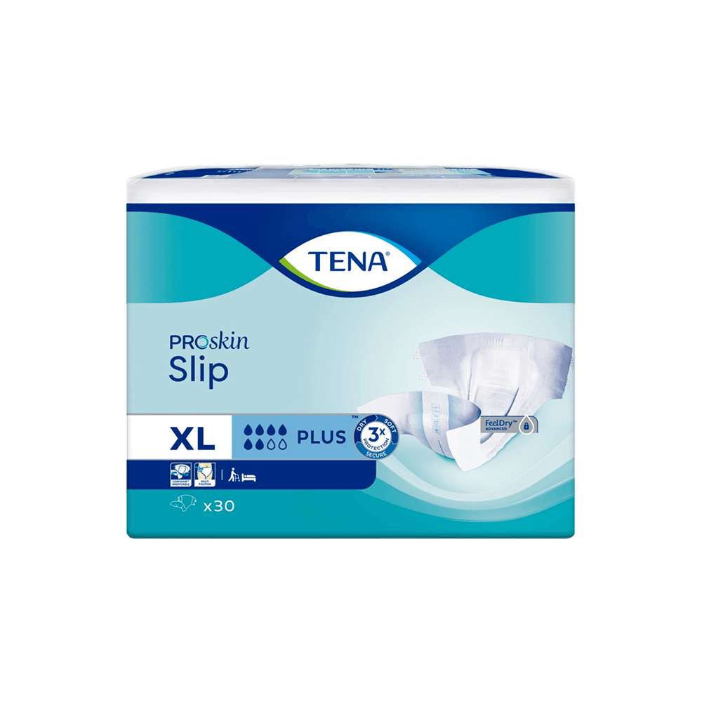 Подгузники для взрослых ТЕNА Slip Plus Proskin XL 130-170см дыш. 30 шт