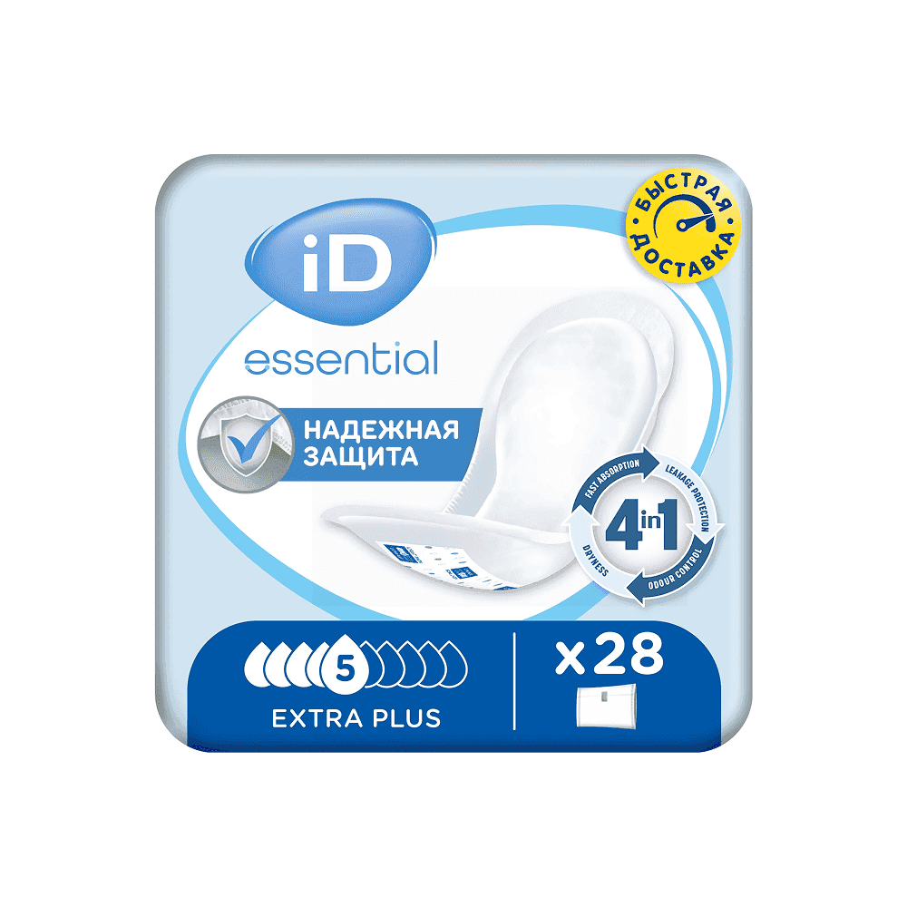 Урологические прокладки iD Light Essential Extra Plus 28 шт
