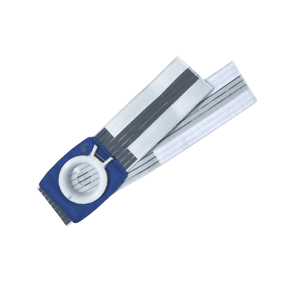 Qamqor FlexDrain Pro кең серпімді белбеуі бар қайта пайдалануға болатын колостомиялық сөмке