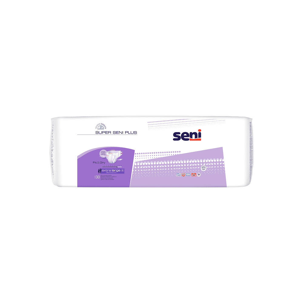 Подгузники для взрослых Super Seni Plus Extra Large 100-150 см, 30 шт.