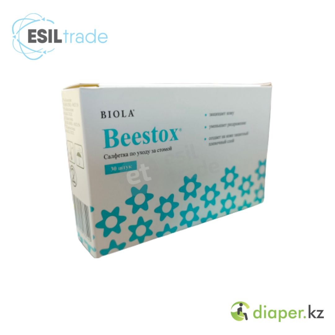 Салфетка по уходу за стомой Beestox 3х7 см