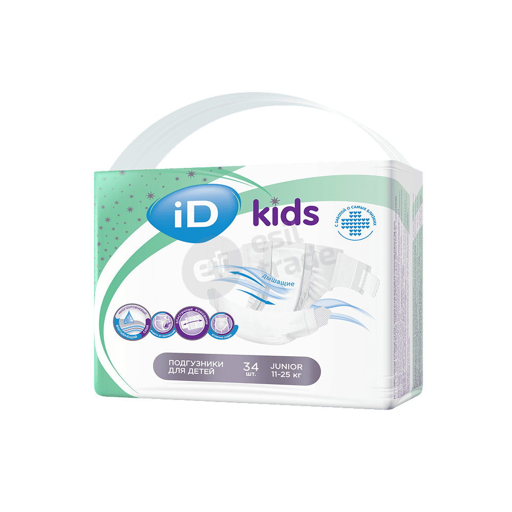 Детские подгузники iD Kids Junior 11-25кг 34