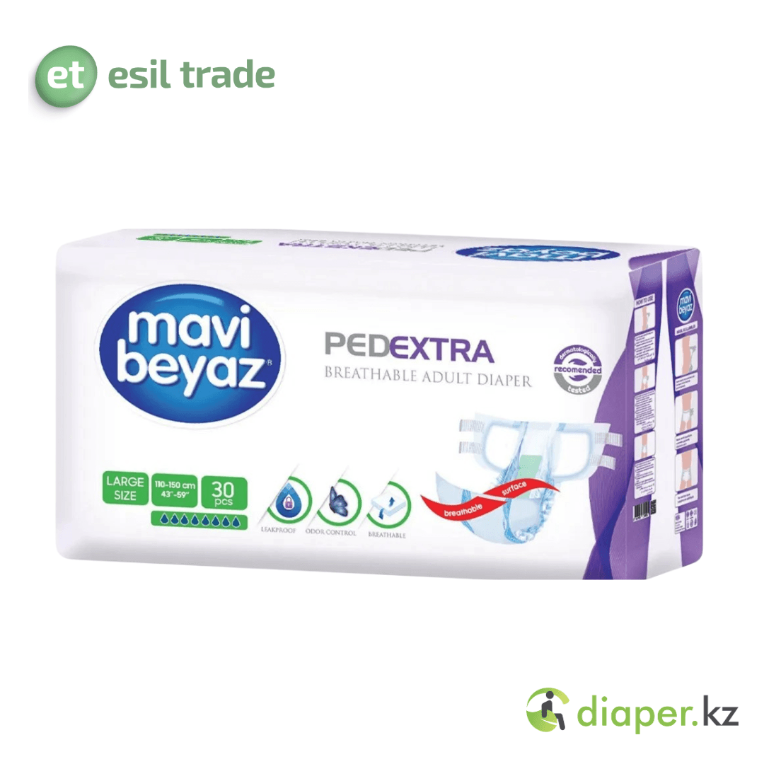 Подгузники для взрослых MAVI BEYAZ LARGE 30 PCS 8 капель